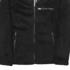 FILA Womens Black Zip Jacket S Polyester Plain Casual Sportswear Outerwear