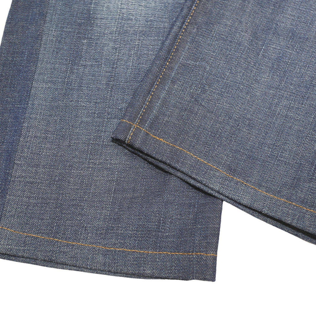 LEVI'S 501 Mens Slim Straight Blue Denim Cotton Medium W34 L28 Button Closure