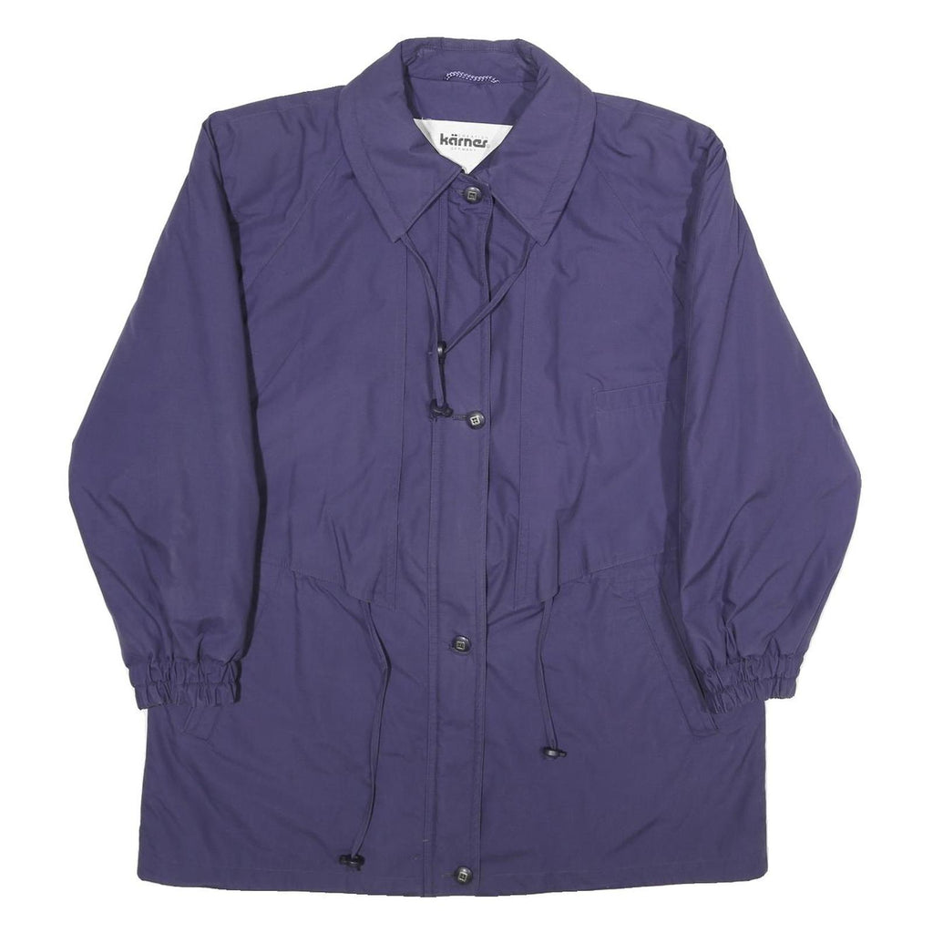 KARNER Womens Purple Zip Jacket XL Polyester Blend Classic Casual Outerwear