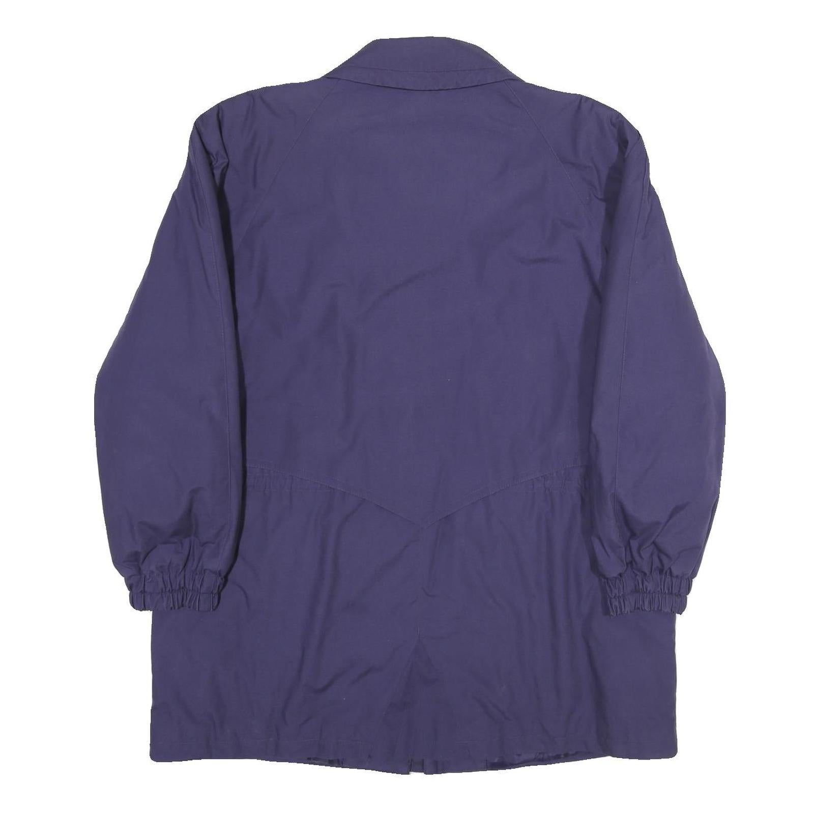 KARNER Womens Purple Zip Jacket XL Polyester Blend Classic Casual Outerwear