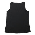 ADIDAS Womens Black Sleeveless Round Neck T-Shirt UK 16 Performance Jersey