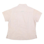 COLUMBIA Womens Cream & Pink Check Shirt XL Outdoor Casual Cotton Blend