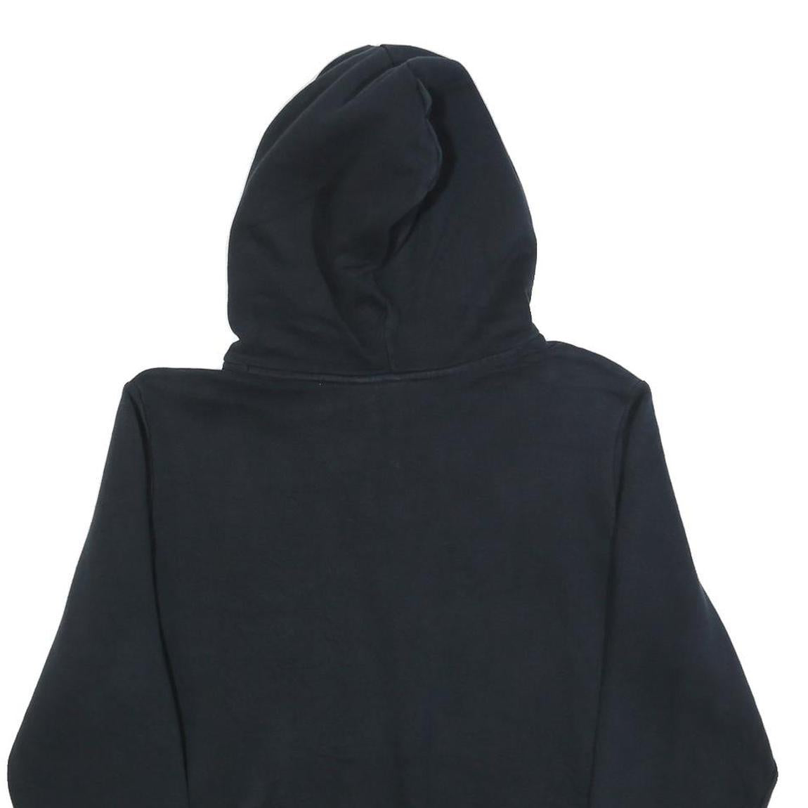 ADIDAS Womens Black Hoodie UK 22 Cotton Blend Casual Pullover Sweatshirt