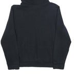 ADIDAS Womens Black Hoodie UK 22 Cotton Blend Casual Pullover Sweatshirt