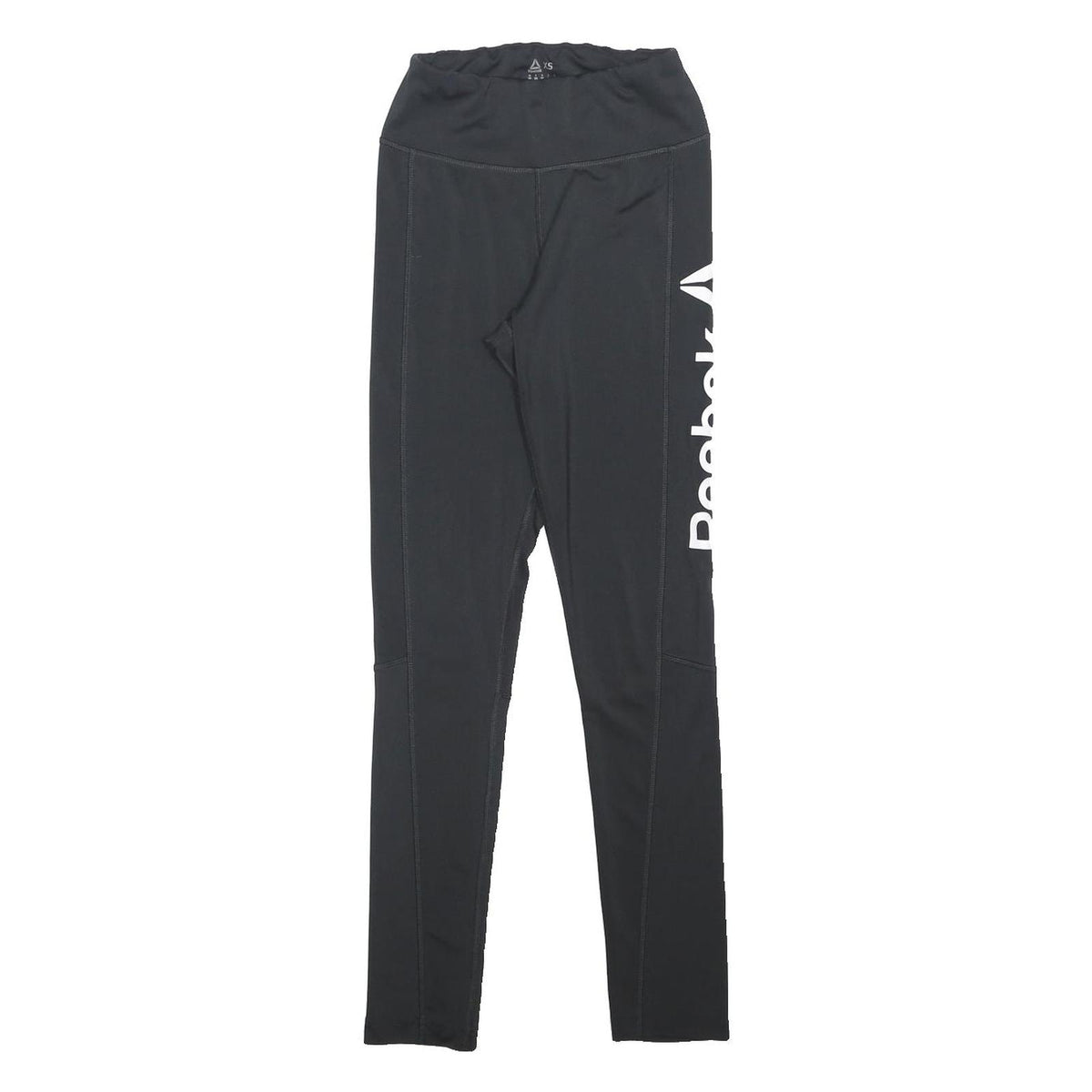 REEBOK Womens Leggings Black XS W22 L27 Slim Tapered Fit Training Leggings