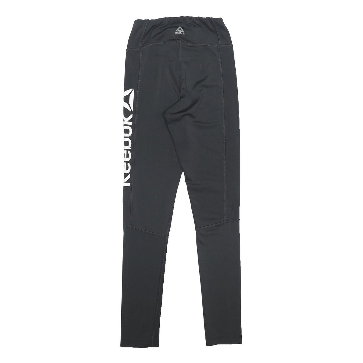 REEBOK Womens Leggings Black XS W22 L27 Slim Tapered Fit Training Leggings