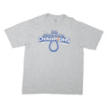 REEBOK Mens Grey Super Bowl Champions Graphic T-Shirt L Short Sleeve Crew Neck