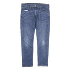 LEVI'S Mens Blue Regular Straight Denim Medium W36 L30 Zip Casual Jeans