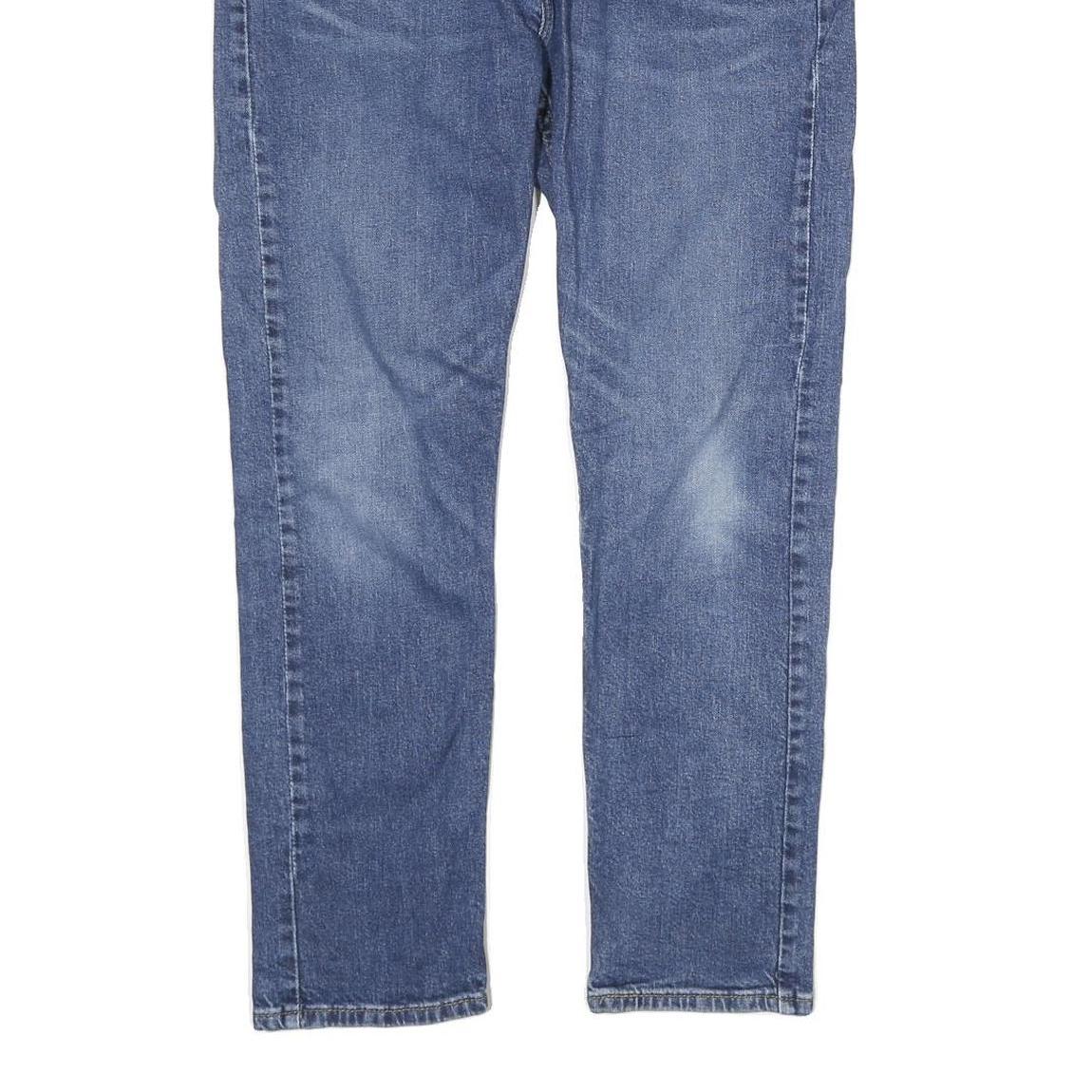 LEVI'S Mens Blue Regular Straight Denim Medium W36 L30 Zip Casual Jeans