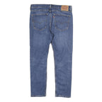 LEVI'S Mens Blue Regular Straight Denim Medium W36 L30 Zip Casual Jeans