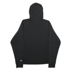 CHAMPION Mens Black Pullover Hoodie M Classic Script Logo Sweatshirt
