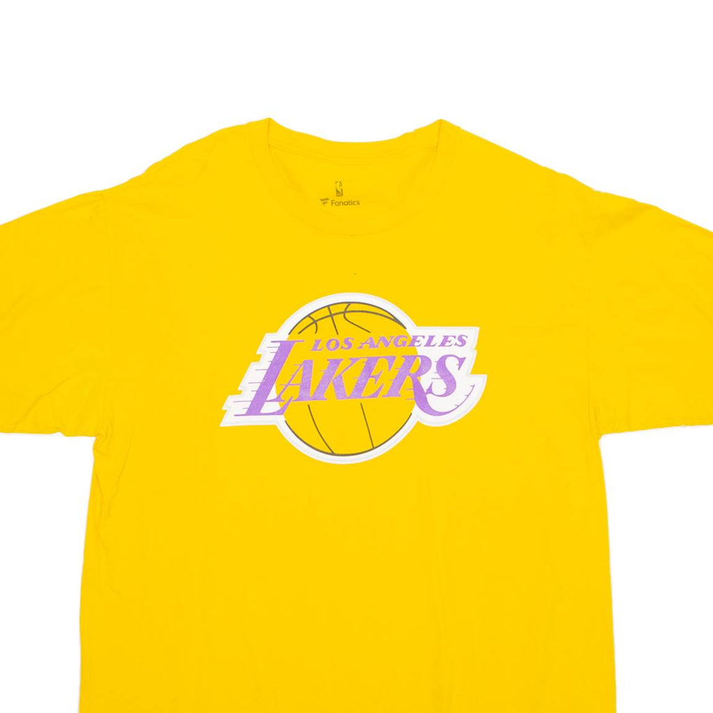 NBA Los Angeles Lakers '23 James Mens T-Shirt Yellow USA L