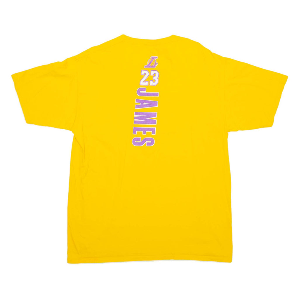NBA Los Angeles Lakers '23 James Mens T-Shirt Yellow USA L