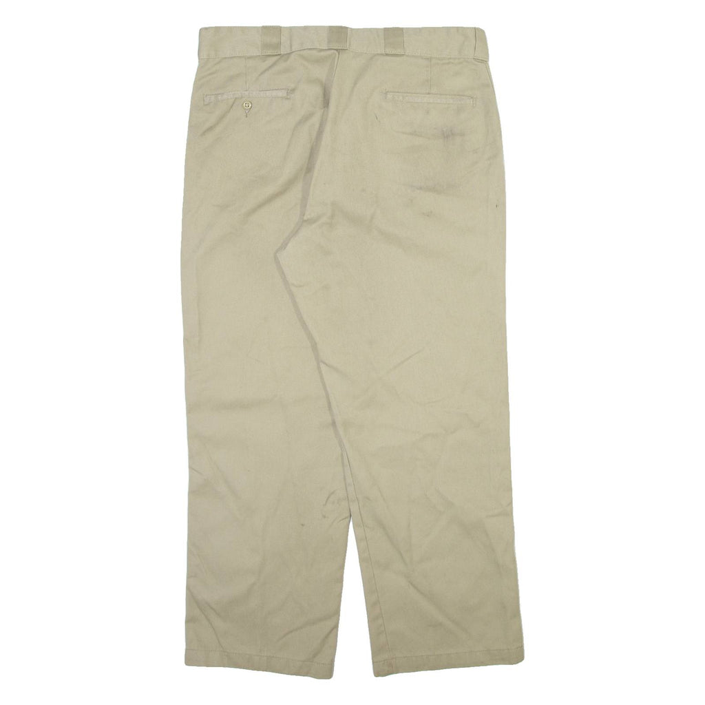 DICKIES 874 Workwear Mens Trousers Beige Regular Straight W38 L29