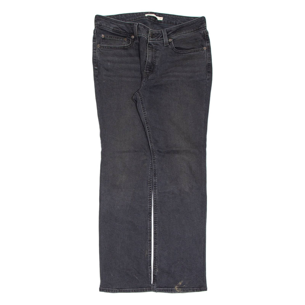 LEVI'S Superlow Womens Jeans Black Slim Bootcut Charcoal Wash W30 L30