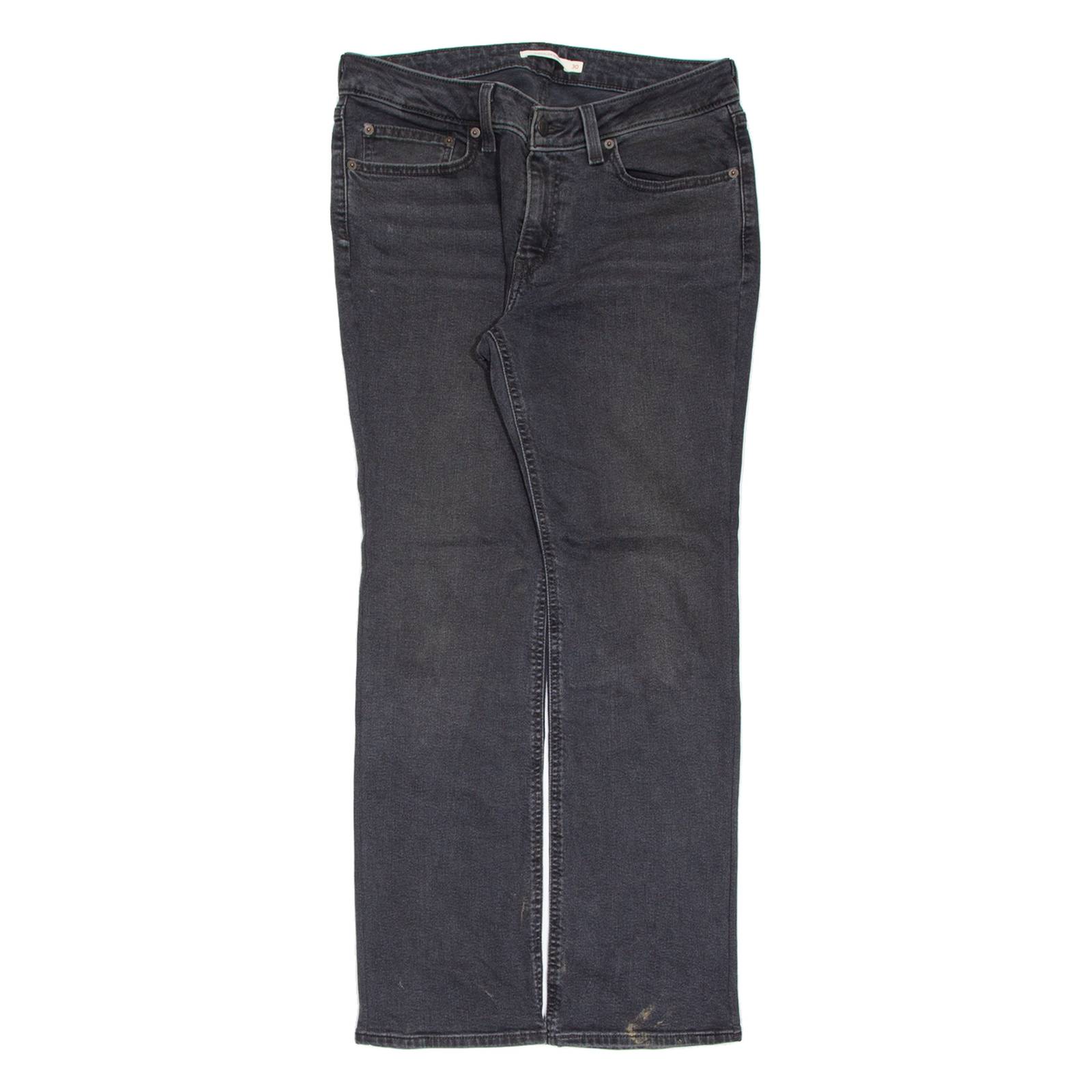 LEVI'S Superlow Womens Jeans Black Slim Bootcut Charcoal Wash W30 L30