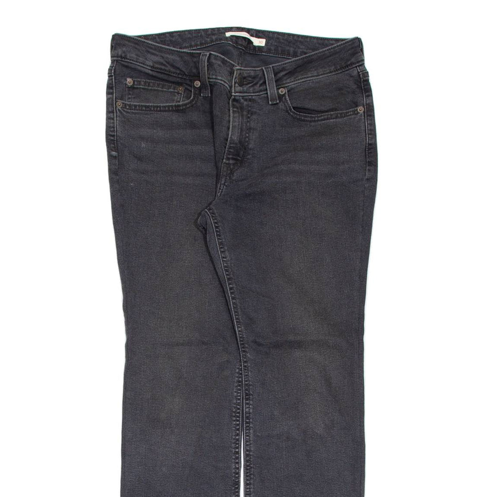 LEVI'S Superlow Womens Jeans Black Slim Bootcut Charcoal Wash W30 L30