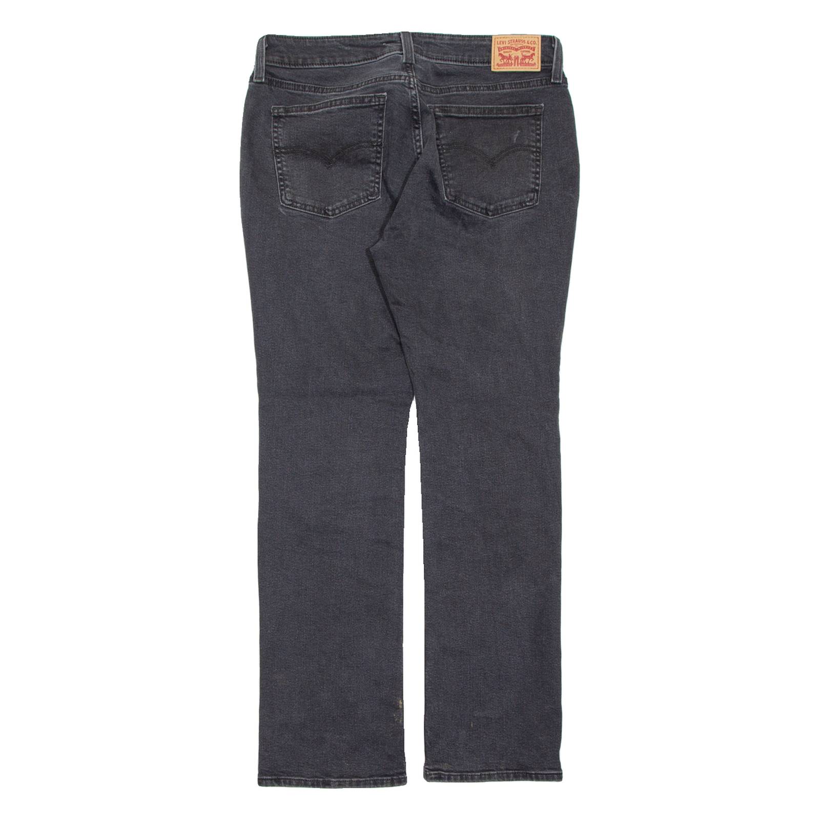 LEVI'S Superlow Womens Jeans Black Slim Bootcut Charcoal Wash W30 L30