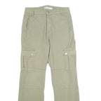 SEE SEE Womens Cotton Khaki Regular Cargo Trousers W28 L30 Utility Casual