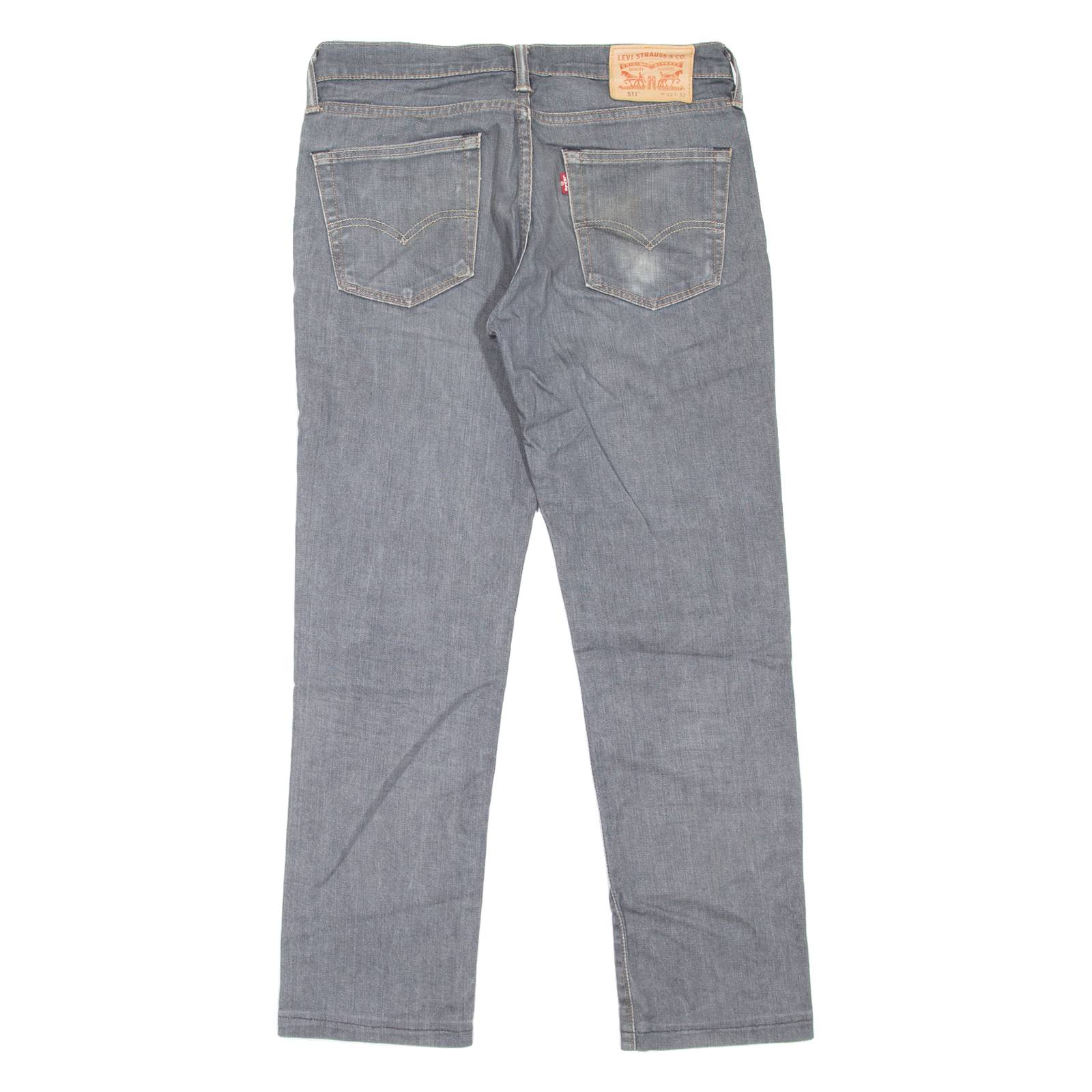 LEVI'S 511 Jeans Mens Grey Slim Straight W32 L27