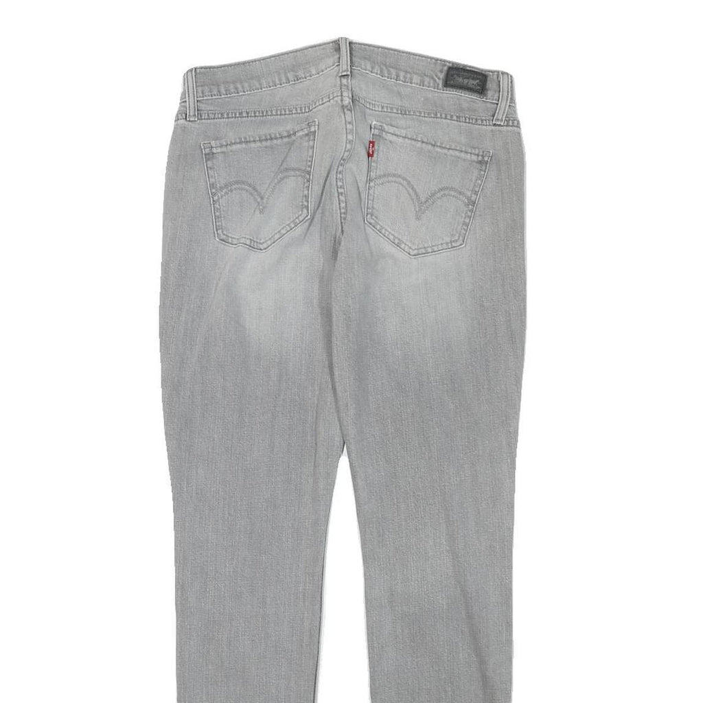 LEVI'S Womens Slim Grey Denim Jeans Zip W29 L29 Stylish Casual Wear