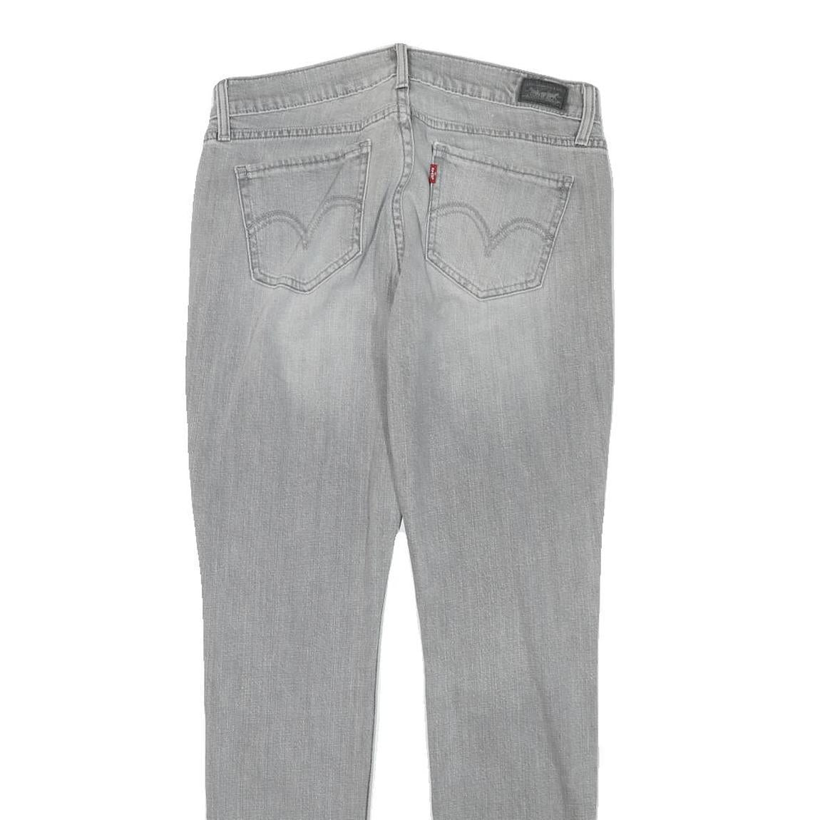 LEVI'S Womens Slim Grey Denim Jeans Zip W29 L29 Stylish Casual Wear