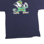 RUSSELL ATHLETIC Mens Navy Green Graphic T-Shirt L Short Sleeve Crew Neck Cotton