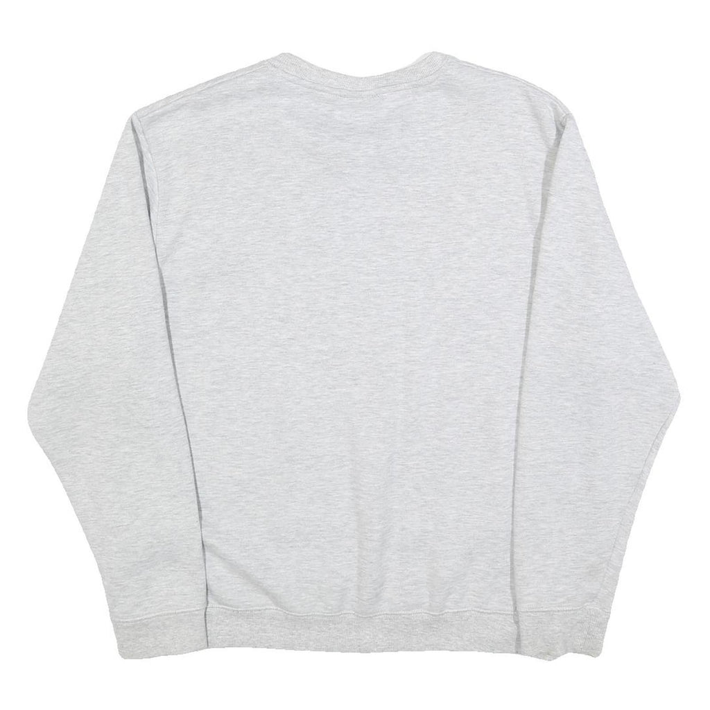 FILA Mens Grey Cotton Blend Crew Neck Sweatshirt XL Logo Print Casual Top