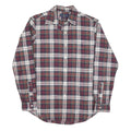 RALPH LAUREN Mens Red Green & White Check Shirt M Classic Cotton Blend Button