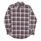 RALPH LAUREN Mens Red Green & White Check Shirt M Classic Cotton Blend Button
