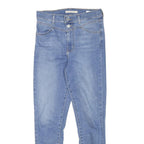 LEVI'S Womens Jeans Blue Slim Skinny Denim Medium W26 L26 Stretch Zip Fastening