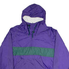 CHARLES RIVER Mens Shell Jacket Purple Nylon Hooded L
