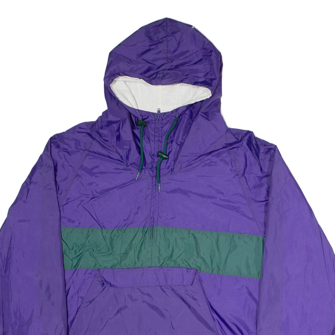 CHARLES RIVER Mens Shell Jacket Purple Nylon Hooded L