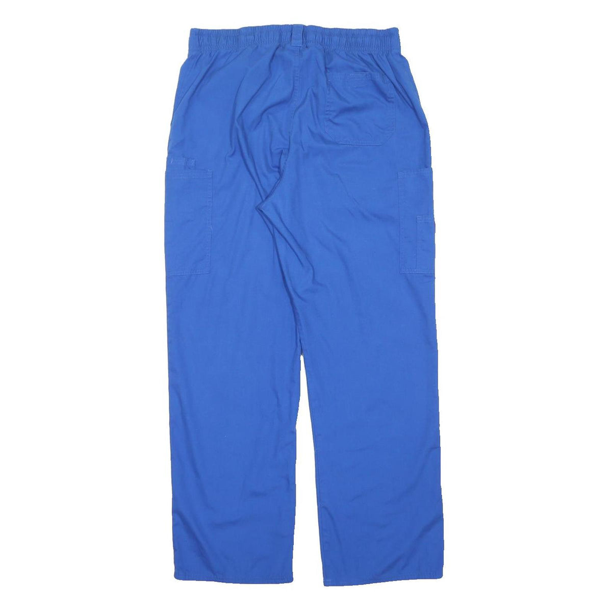 DICKIES Mens Cotton Blend Blue Regular Straight Trousers W32 L30 Workwear Cargo