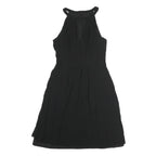 TED BAKER Womens Black Sleeveless Day Dress Polyester S Elegant UK S