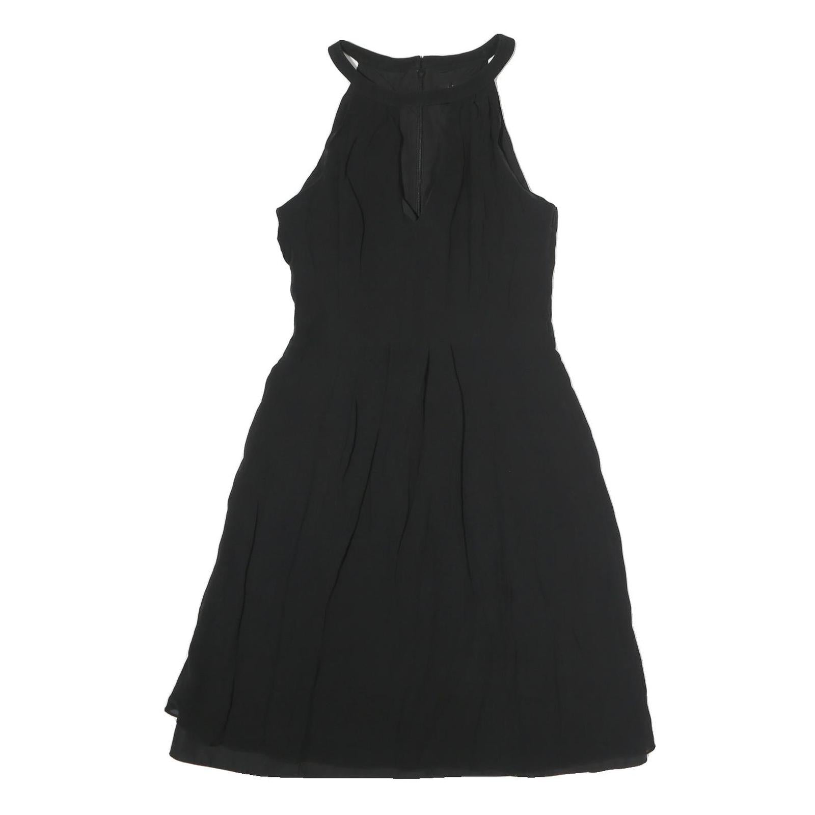 TED BAKER Womens Black Sleeveless Day Dress Polyester S Elegant UK S