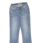 ROCK&ROLL Womens Jeans Blue Regular Flared Denim Medium W24 L32 Embroidered