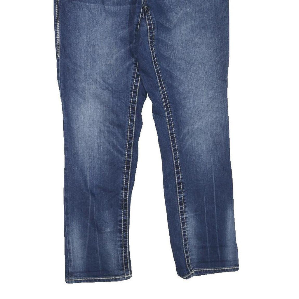 7 FOR ALL MANKIND Womens Regular Fit Blue Denim Jeans W32 L26 Stylish Comfort