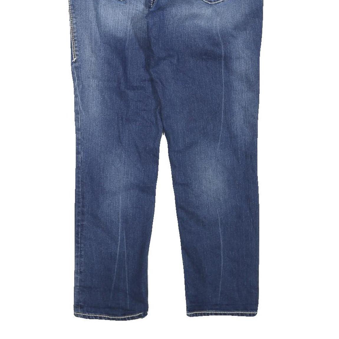 7 FOR ALL MANKIND Womens Regular Fit Blue Denim Jeans W32 L26 Stylish Comfort