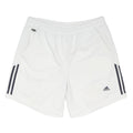 ADIDAS Mens White Casual Shorts M W32 Polyester Blend 3 Stripes Logo