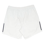 ADIDAS Mens White Casual Shorts M W32 Polyester Blend 3 Stripes Logo