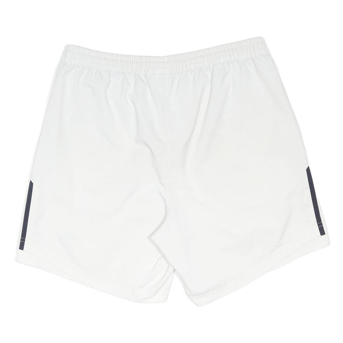 ADIDAS Mens White Casual Shorts M W32 Polyester Blend 3 Stripes Logo