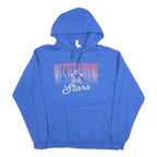 JERZEES Mens Blue Western Rome Stars Hoodie XL Cotton Blend Casual Pullover