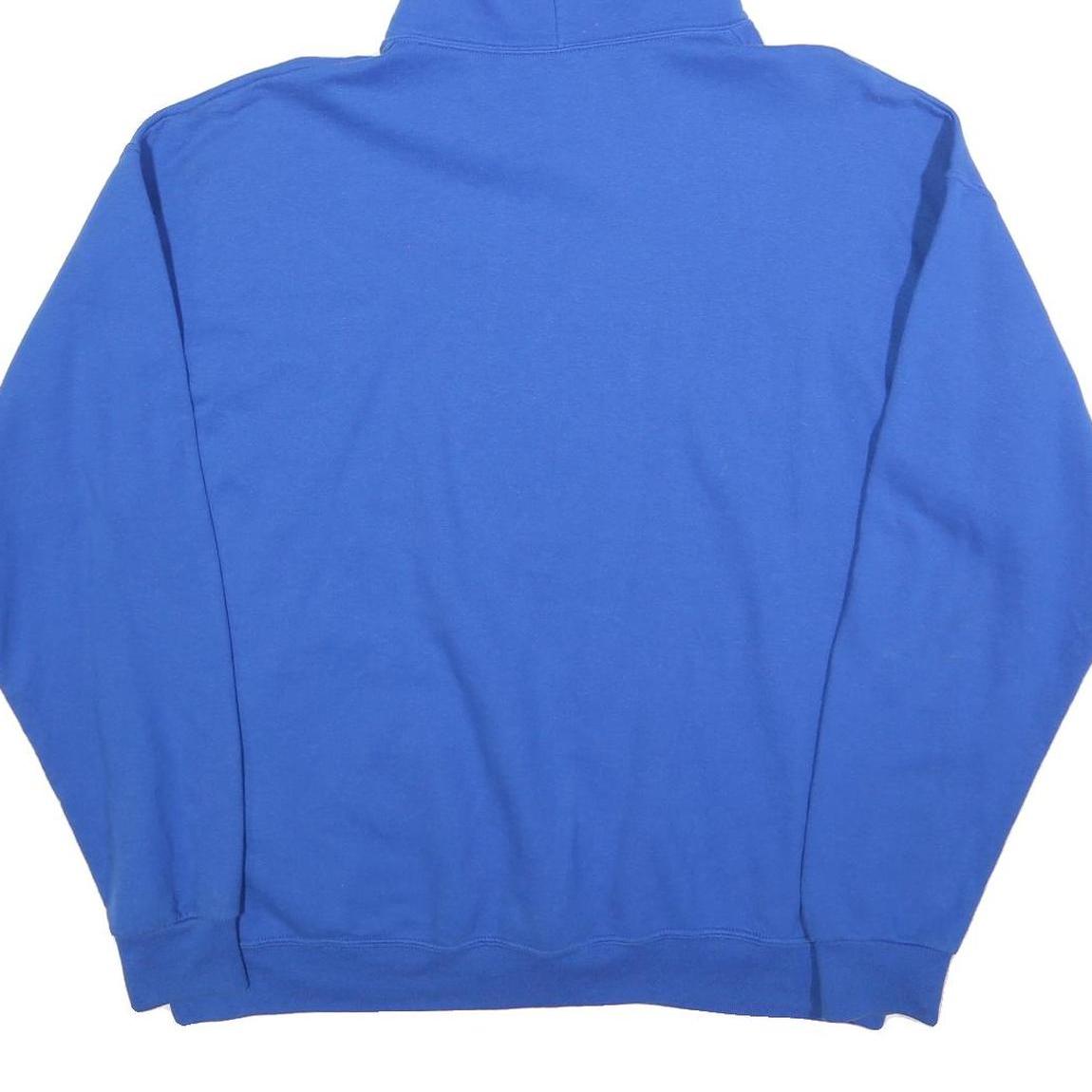 JERZEES Mens Blue Western Rome Stars Hoodie XL Cotton Blend Casual Pullover