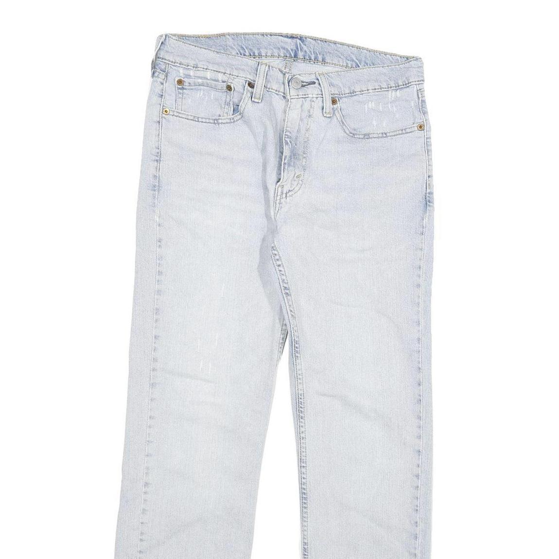 LEVI'S 514 Mens Jeans Light Blue Slim Straight Denim W31 L32 Classic Cotton