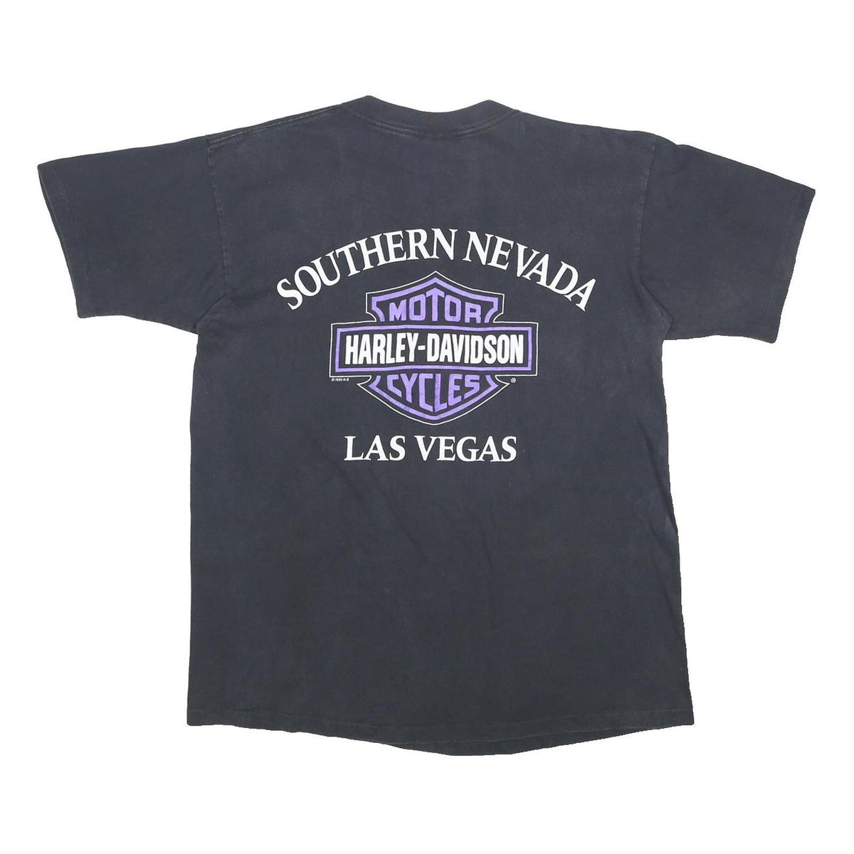 HARLEY DAVIDSON '95 Single Stitch Mens Black Graphic T-Shirt M Short Sleeve