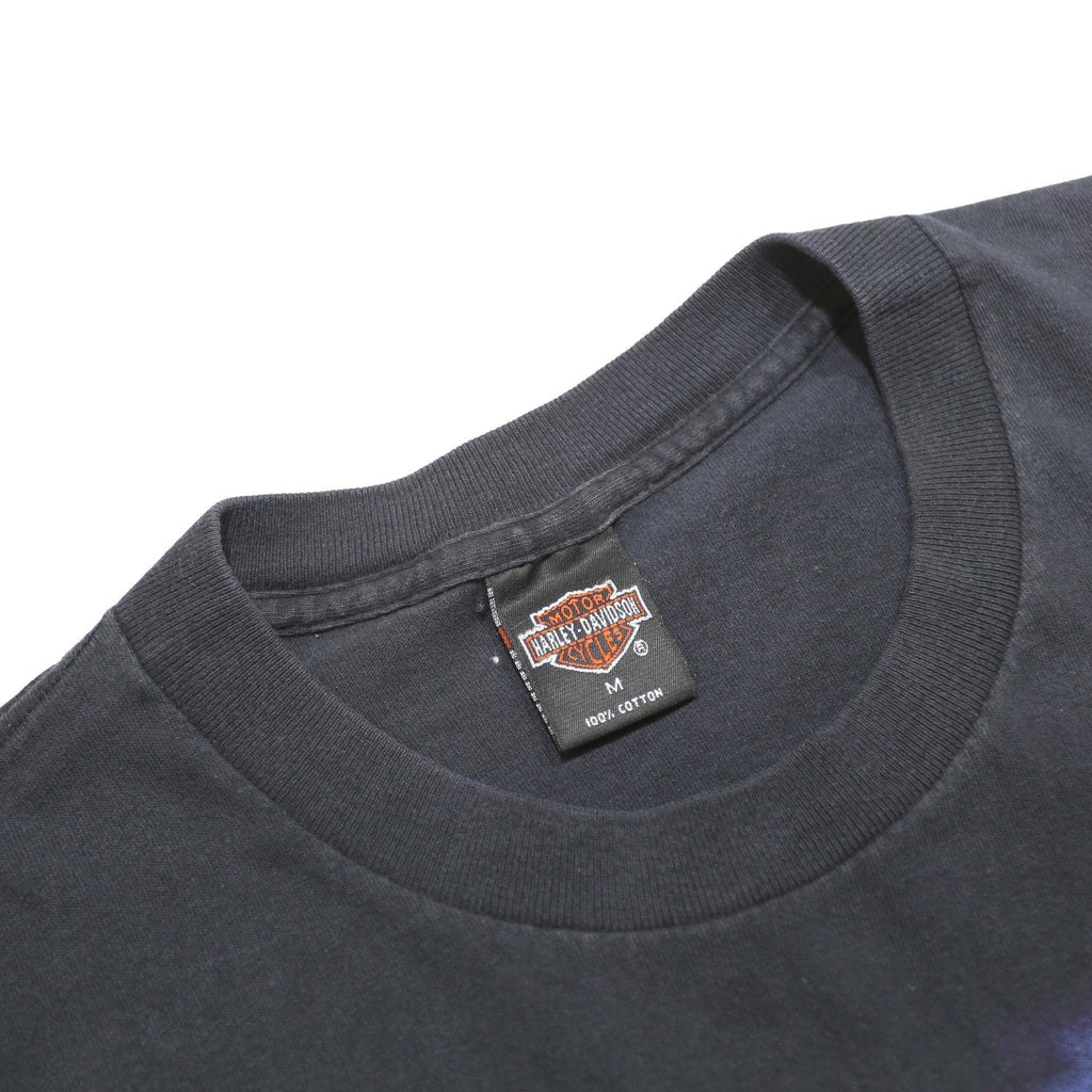 HARLEY DAVIDSON '95 Single Stitch Mens Black Graphic T-Shirt M Short Sleeve