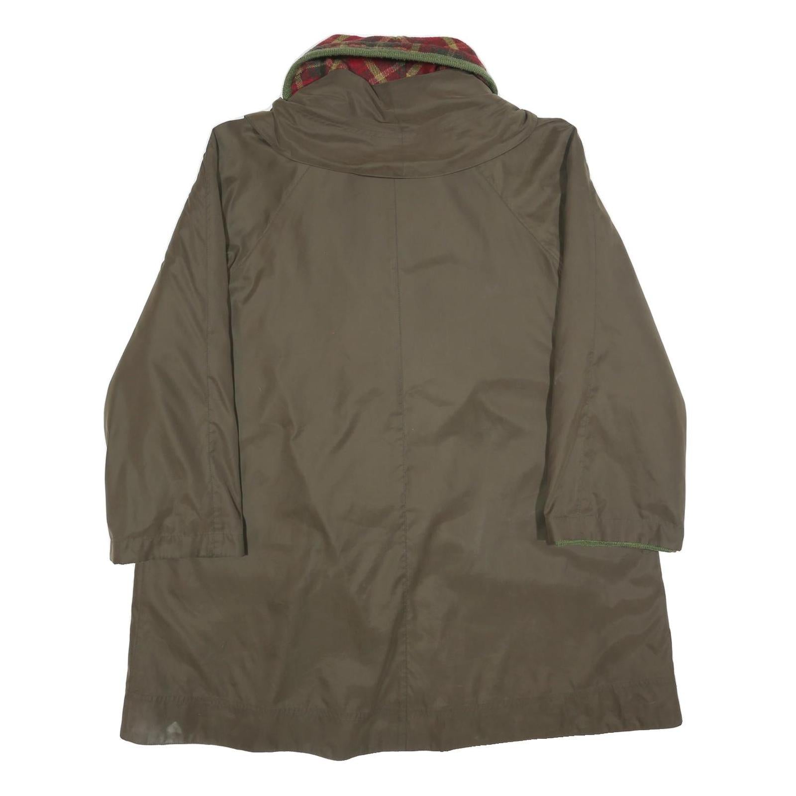 NIXMAR BY LANCETTI Womens Green Jacket L Polyester Blend Plain Button Closure