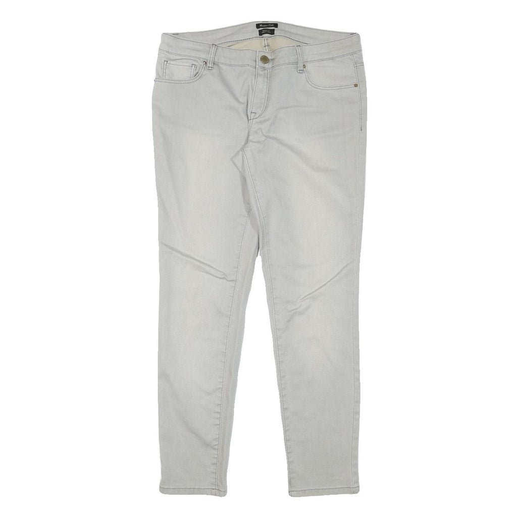 MASSIMO DUTTI Womens Slim Jeans Blue Denim W31 L28 Zip Cotton Blend Stylish