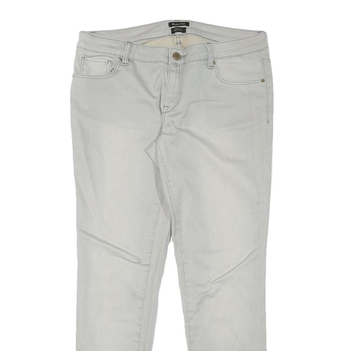 MASSIMO DUTTI Womens Slim Jeans Blue Denim W31 L28 Zip Cotton Blend Stylish